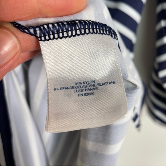 Lands' End Striped Swim Cover Up Dress Size M (10-12) - Picture 6 of 12